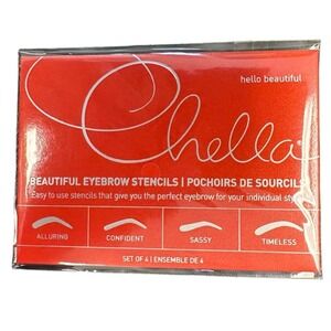 Chella Beautiful Eyebrow Stencil Set of 4 New Beauty Tool Unisex